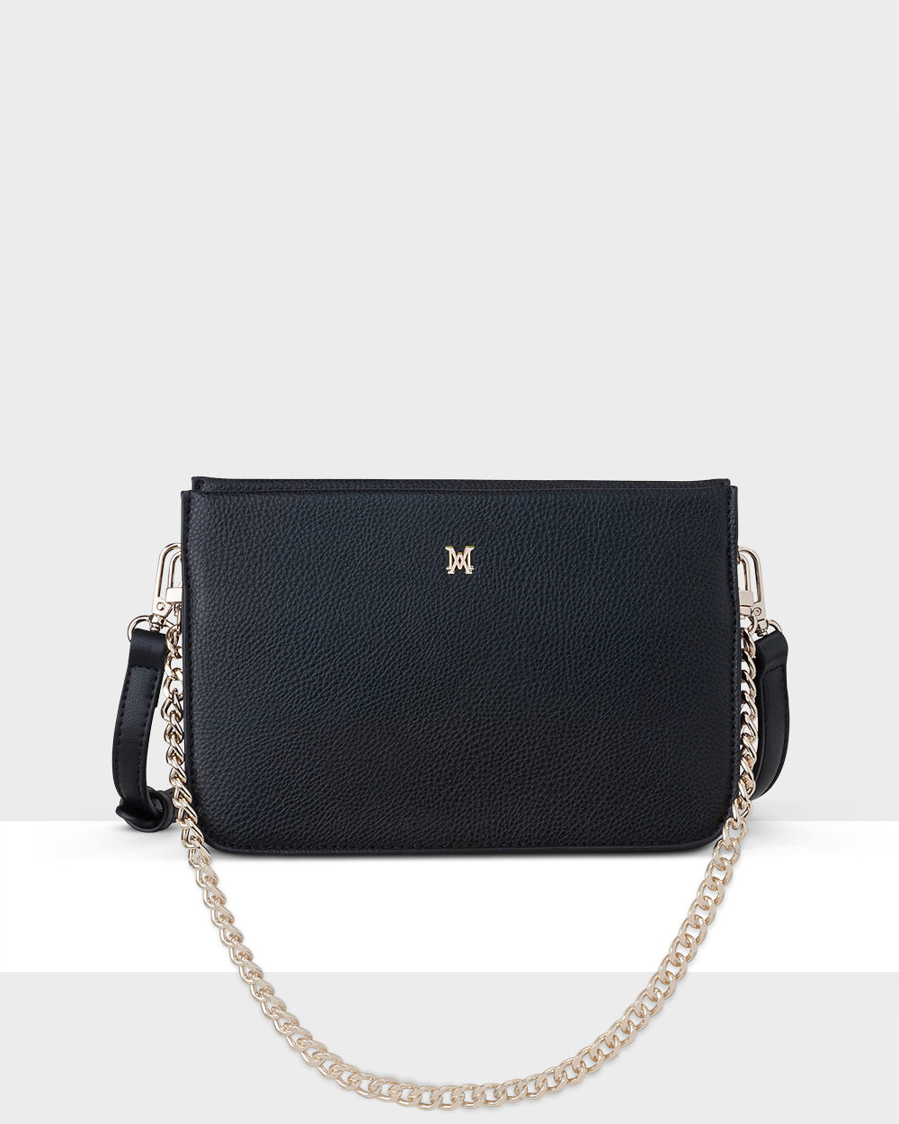 Lucinda Zip Top Convertible Chain &amp; Crossbody Bag-Handbags-PEROZ Accessories