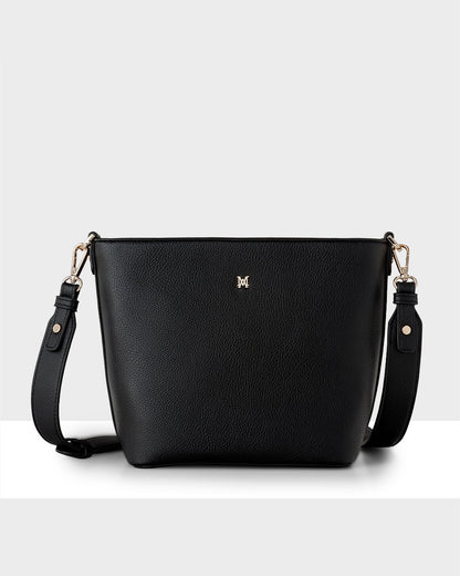 Remi Zip Top Bucket Crossbody Bag-Handbags-PEROZ Accessories