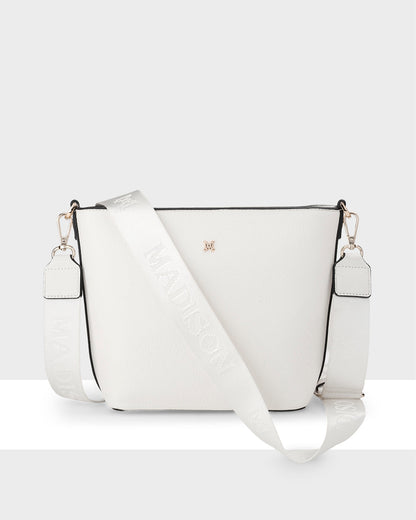 Remi Zip Top Bucket Crossbody Bag-Handbags-PEROZ Accessories