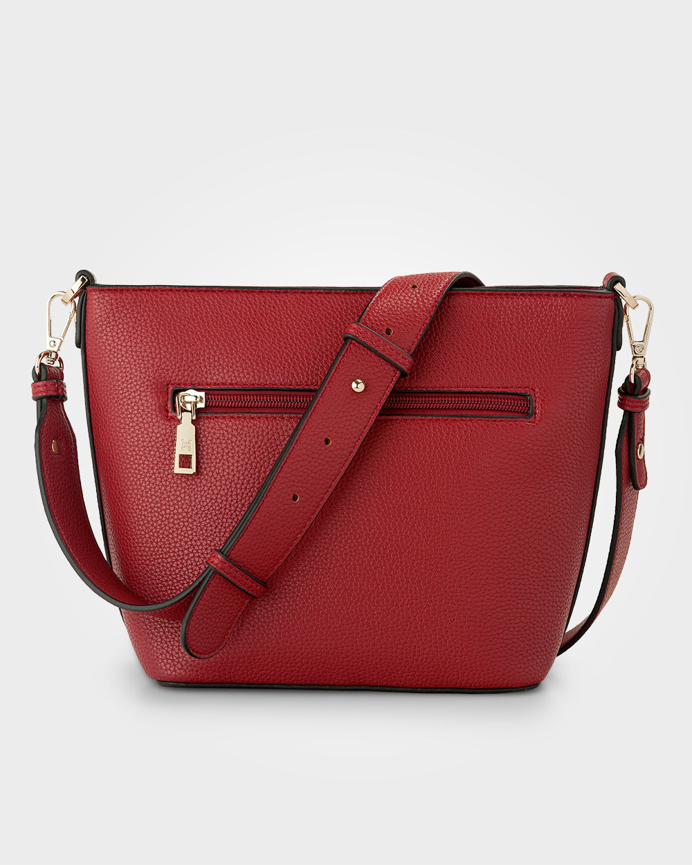 Remi Zip Top Bucket Crossbody Bag-Handbags-PEROZ Accessories