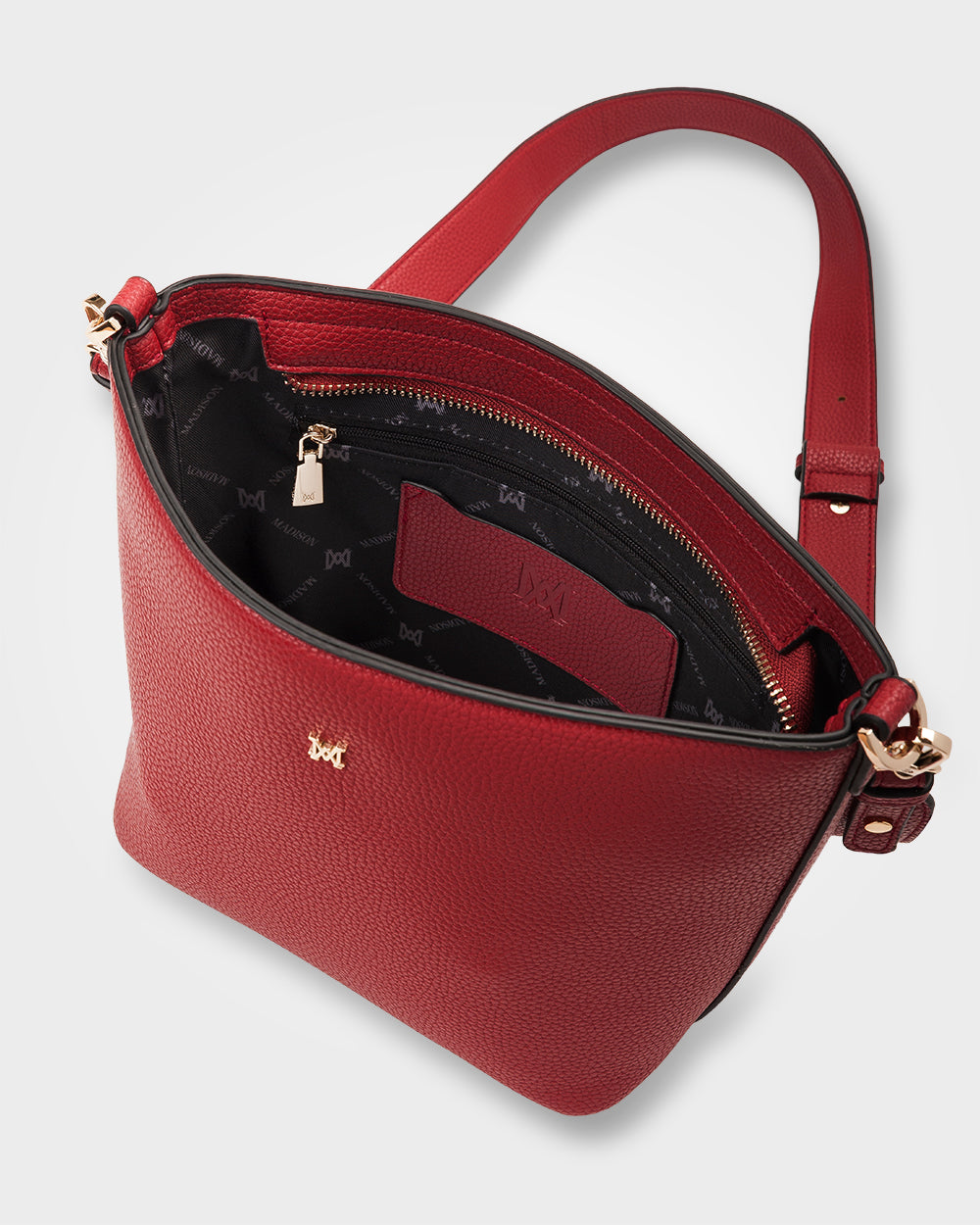 Remi Zip Top Bucket Crossbody Bag-Handbags-PEROZ Accessories