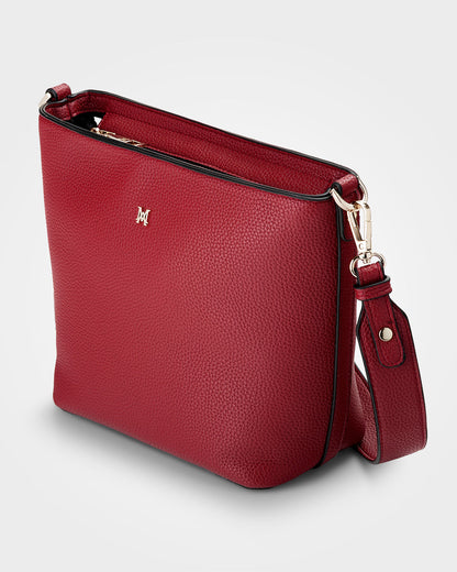 Remi Zip Top Bucket Crossbody Bag-Handbags-PEROZ Accessories