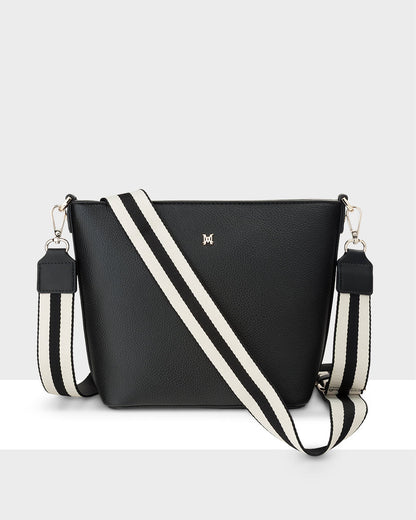 Remi Zip Top Bucket Crossbody Bag-Handbags-PEROZ Accessories