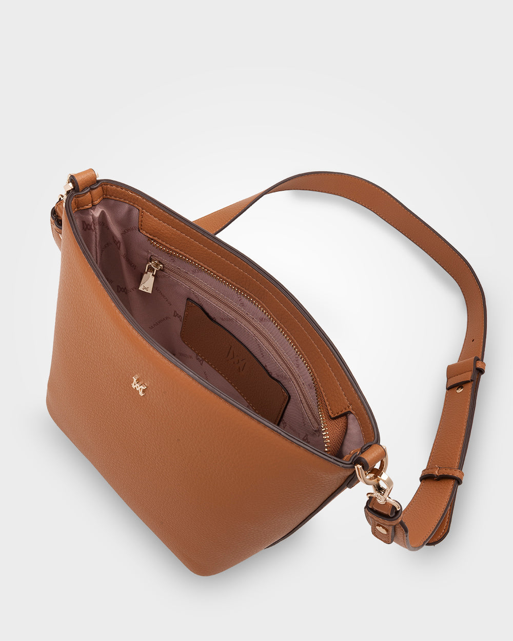 Remi Zip Top Bucket Crossbody Bag-Handbags-PEROZ Accessories