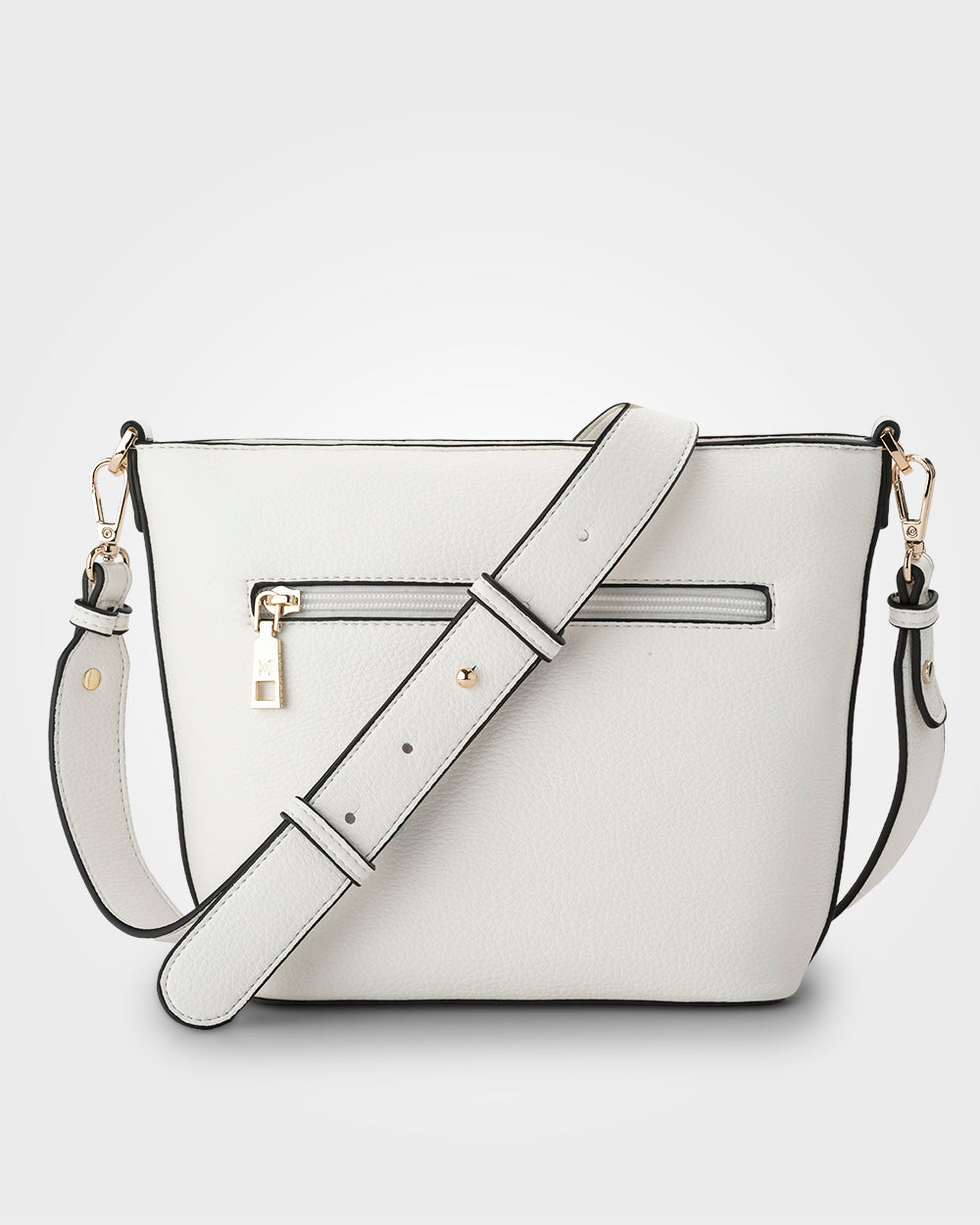 Remi Zip Top Bucket Crossbody Bag-Handbags-PEROZ Accessories