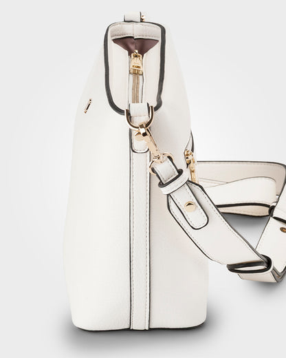 Remi Zip Top Bucket Crossbody Bag-Handbags-PEROZ Accessories