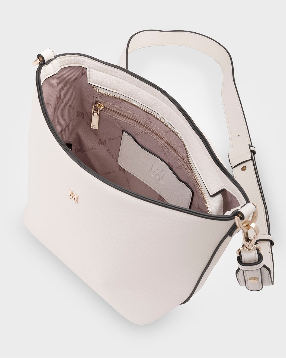 Remi Zip Top Bucket Crossbody Bag-Handbags-PEROZ Accessories