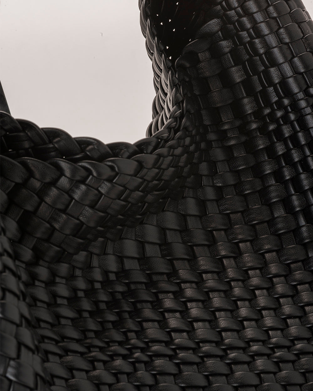 Lydia Weave Large Hobo-Handbags-PEROZ Accessories