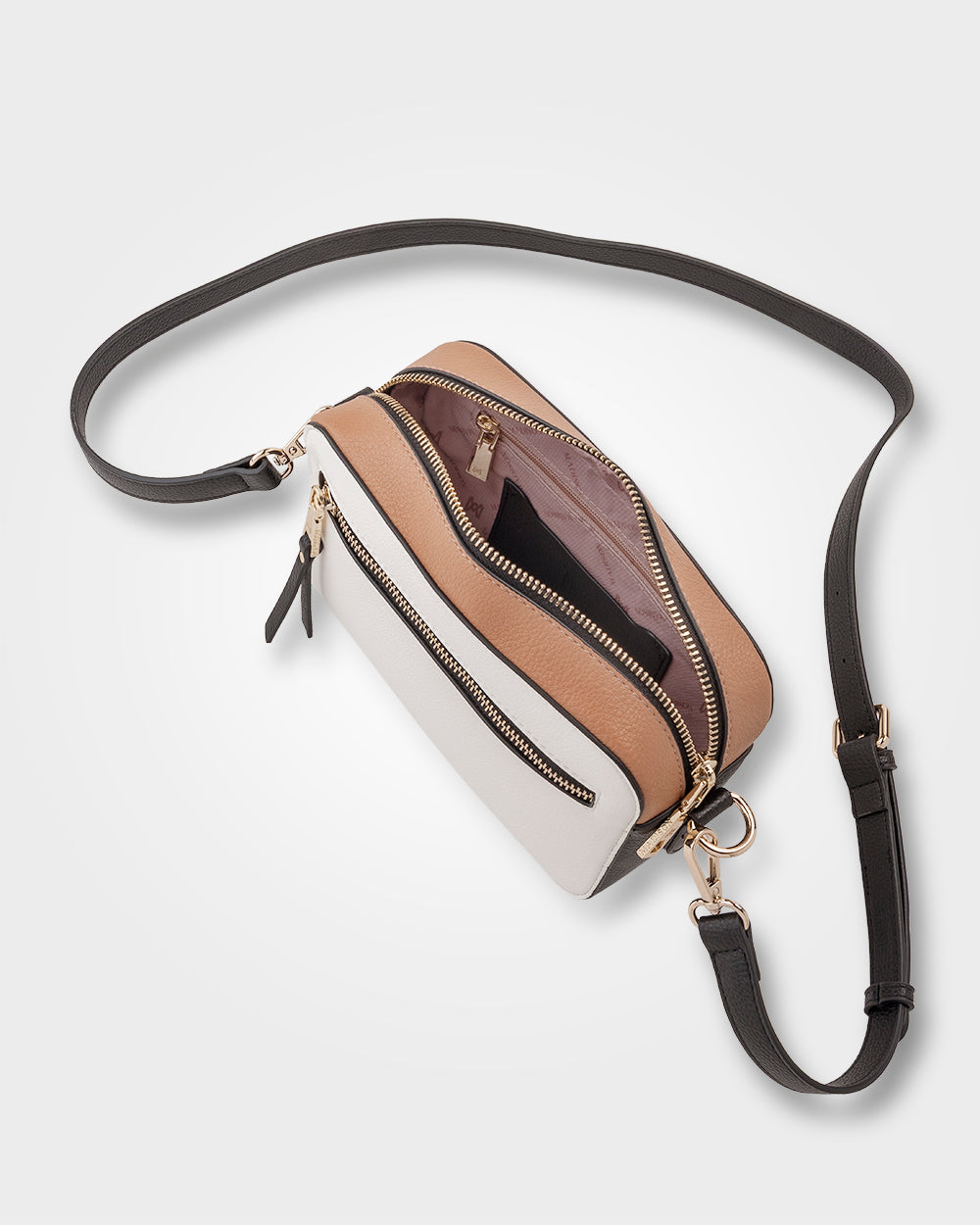 Nina Zip Front Cameral Crossbody Bag-Handbags-PEROZ Accessories