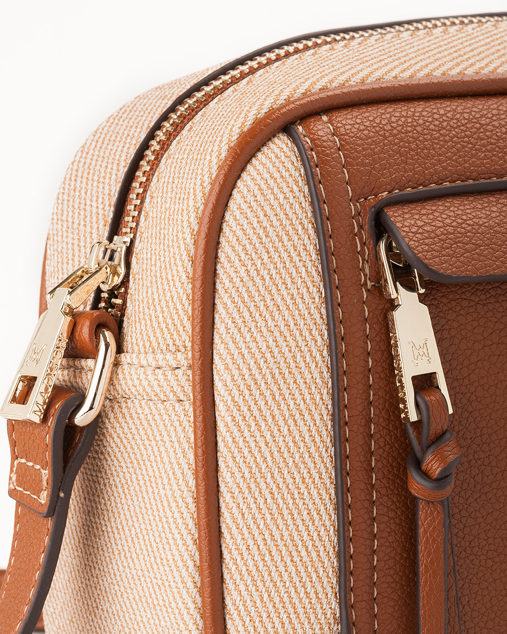 Roxanne Small Camera Crossbody Bag With Front Zip Pocket-Handbags-PEROZ Accessories