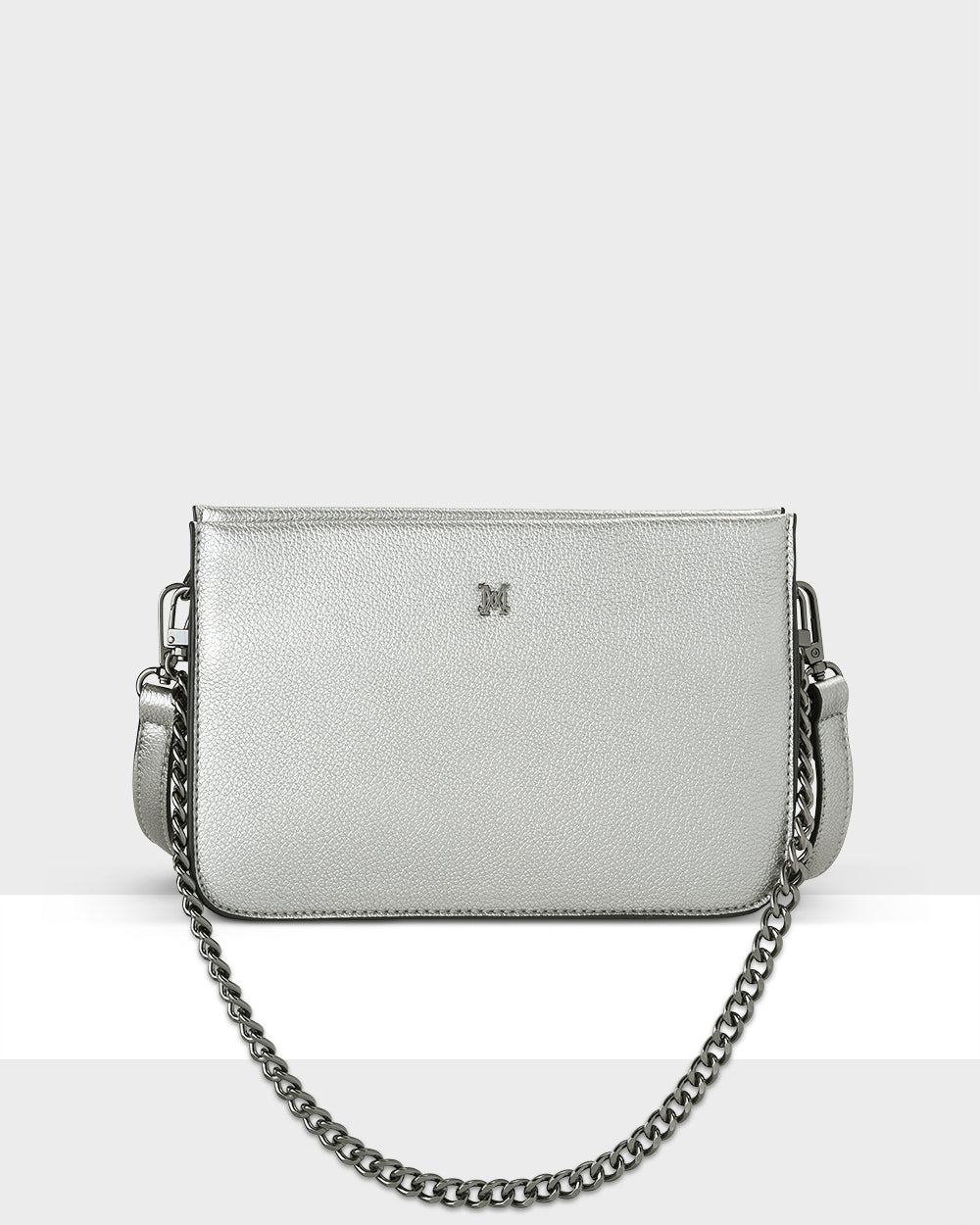 Lucinda Zip Top Convertible Chain &amp; Crossbody Bag-Handbags-PEROZ Accessories