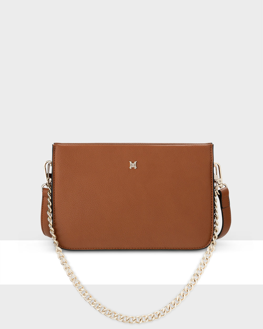 Lucinda Zip Top Convertible Chain &amp; Crossbody Bag-Handbags-PEROZ Accessories