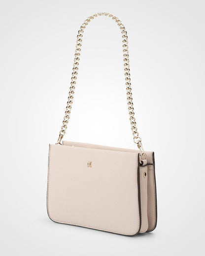 Lucinda Zip Top Convertible Chain &amp; Crossbody Bag-Handbags-PEROZ Accessories