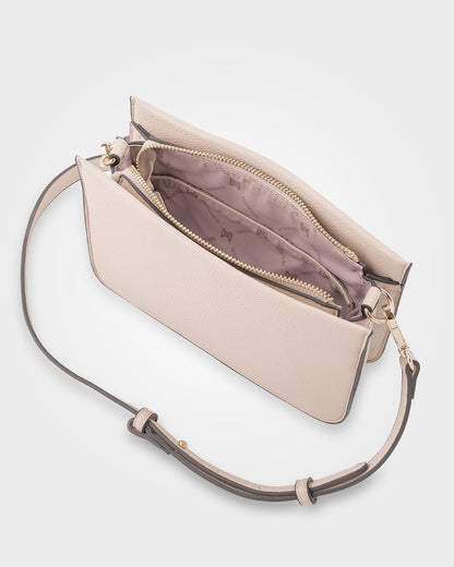 Lucinda Zip Top 3 Compartment Crossbody Bag-Handbags-PEROZ Accessories