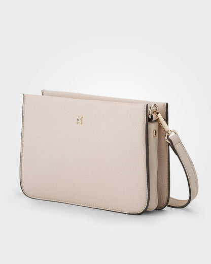 Lucinda Zip Top 3 Compartment Crossbody Bag-Handbags-PEROZ Accessories