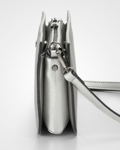 Lucinda Zip Top 3 Compartment Crossbody Bag-Handbags-PEROZ Accessories