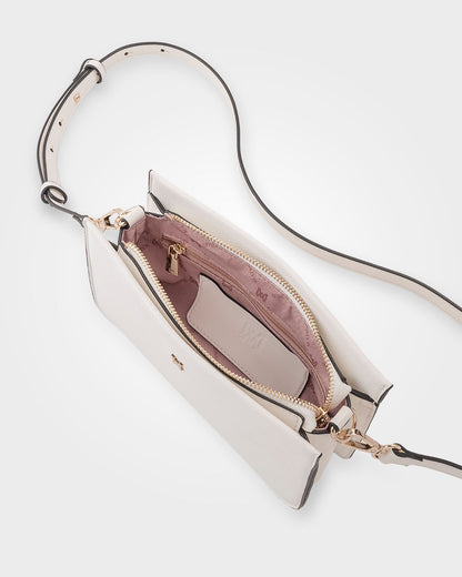 Lucinda Zip Top 3 Compartment Crossbody Bag-Handbags-PEROZ Accessories