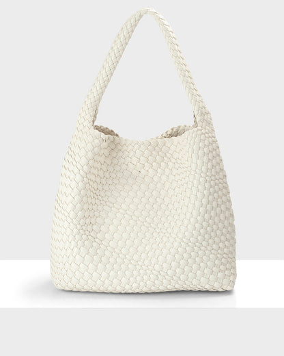 Lydia Weave Large Hobo-Handbags-PEROZ Accessories