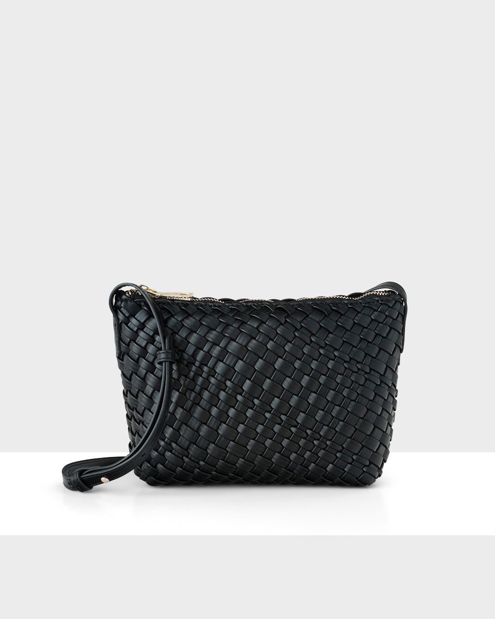Leah Weave Small Zip Top Crossbody Bag-Handbags-PEROZ Accessories