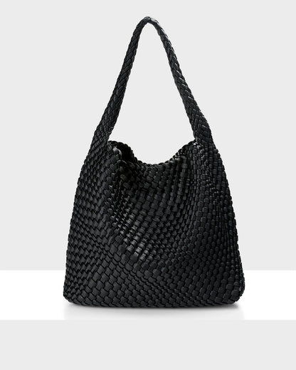 Lydia Weave Large Hobo-Handbags-PEROZ Accessories