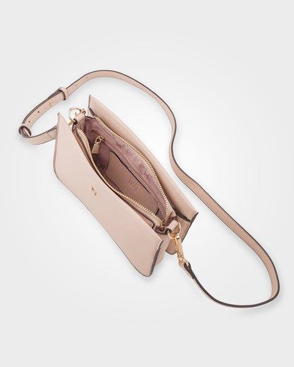 Lucinda Zip Top Convertible Chain &amp; Crossbody Bag-Handbags-PEROZ Accessories