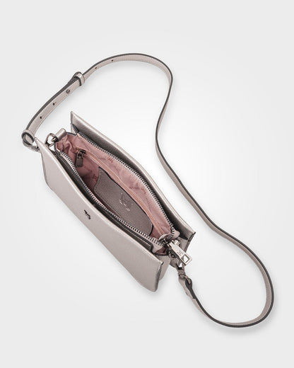 Lucinda Zip Top Convertible Chain &amp; Crossbody Bag-Handbags-PEROZ Accessories