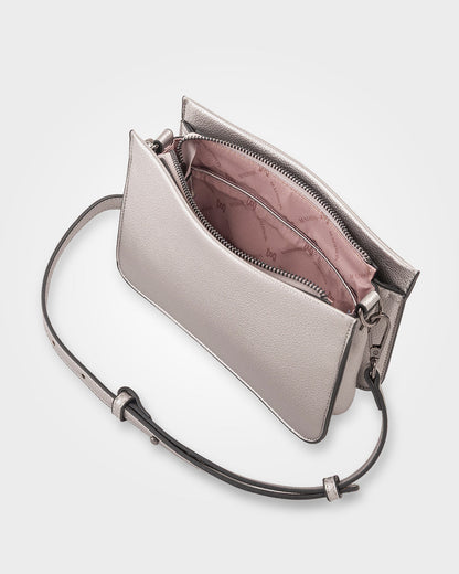 Lucinda Zip Top 3 Compartment Crossbody Bag-Handbags-PEROZ Accessories