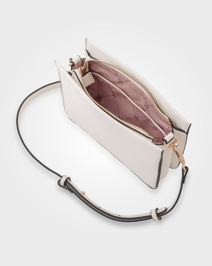 Lucinda Zip Top Convertible Chain &amp; Crossbody Bag-Handbags-PEROZ Accessories