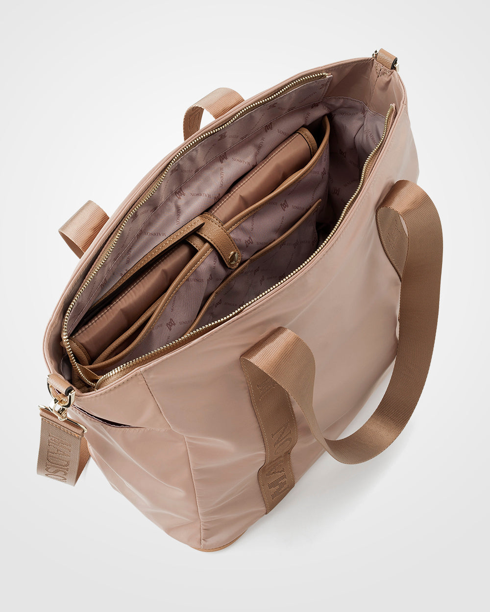 Anita Large Nylon Baby Bag With Change Mat-Handbags-PEROZ Accessories