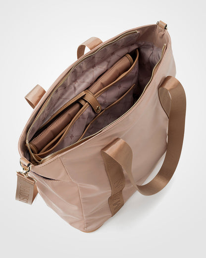 Anita Large Nylon Baby Bag With Change Mat-Handbags-PEROZ Accessories