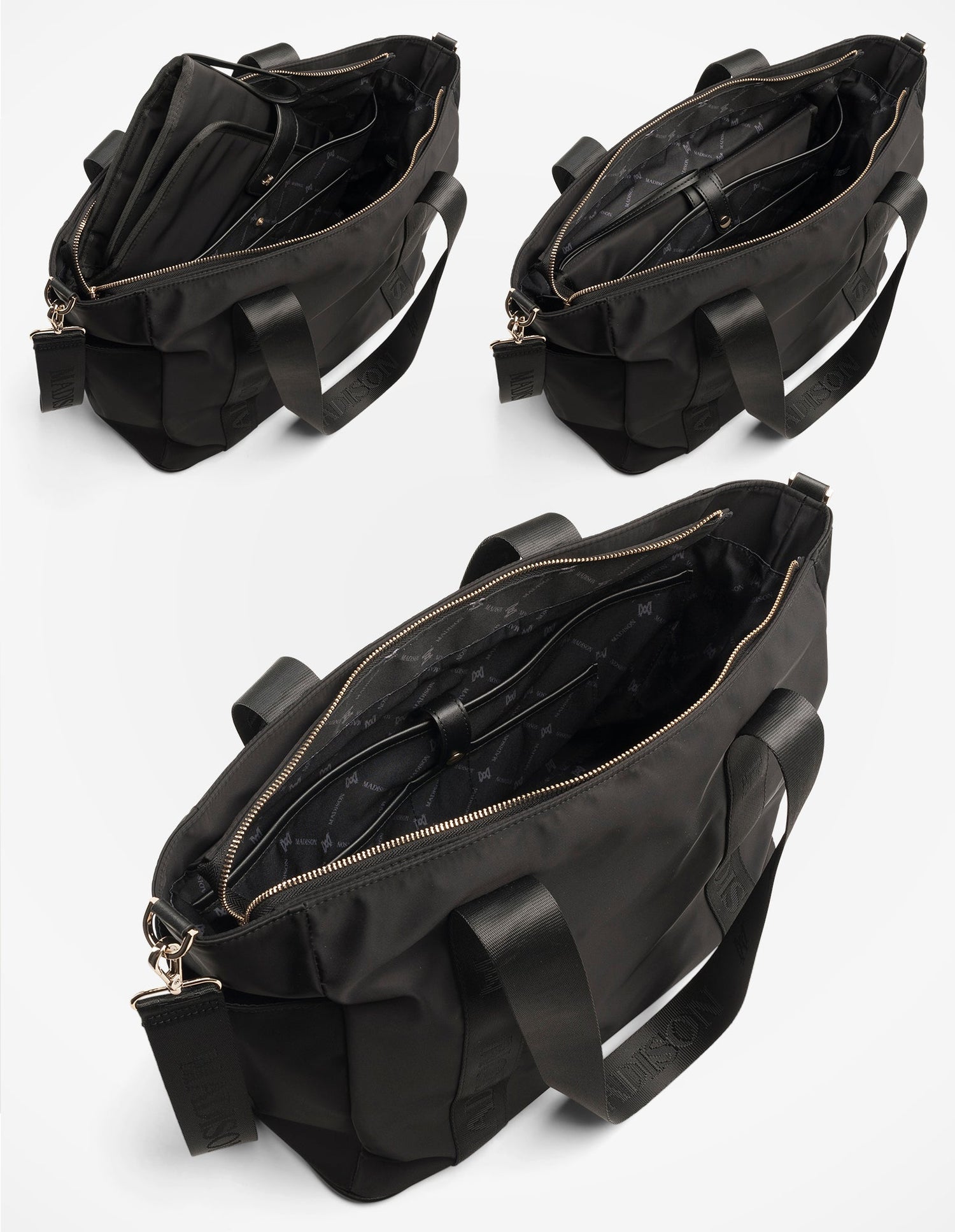 Anita Large Nylon Baby Bag With Change Mat, Stroller Clips &amp; Zip Pouch-Baby Bags-PEROZ Accessories