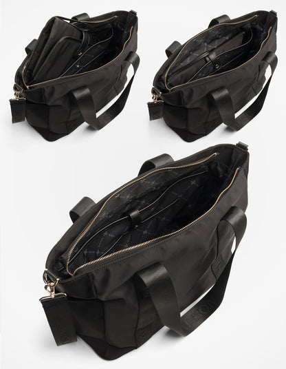 Anita Large Nylon Baby Bag With Change Mat, Stroller Clips &amp; Zip Pouch-Baby Bags-PEROZ Accessories
