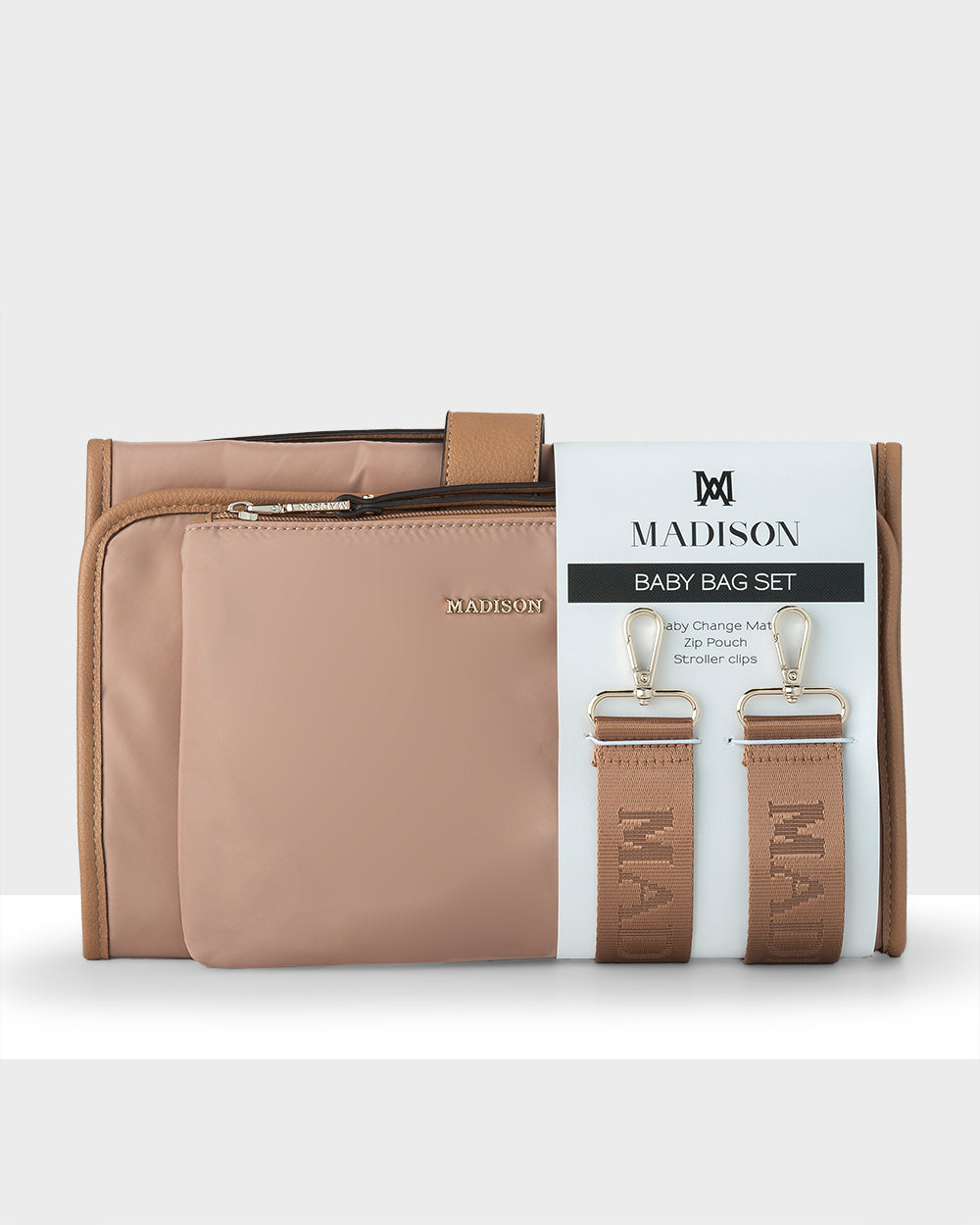 Baby 3 Piece Set - Change Mat, Stroller Clip &amp; Zip Pouch-Accessories-PEROZ Accessories