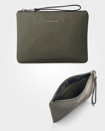 Anita Large Nylon Baby Bag With Change Mat, Stroller Clips &amp; Zip Pouch-Handbags-PEROZ Accessories