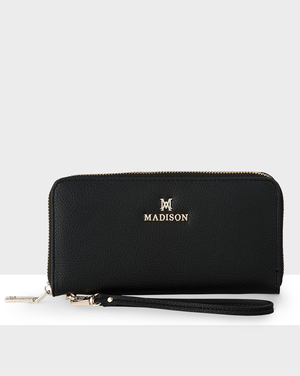 Harlow Zip Around Clutch Wallet With Detachable Wrist Strap-Wallets-PEROZ Accessories