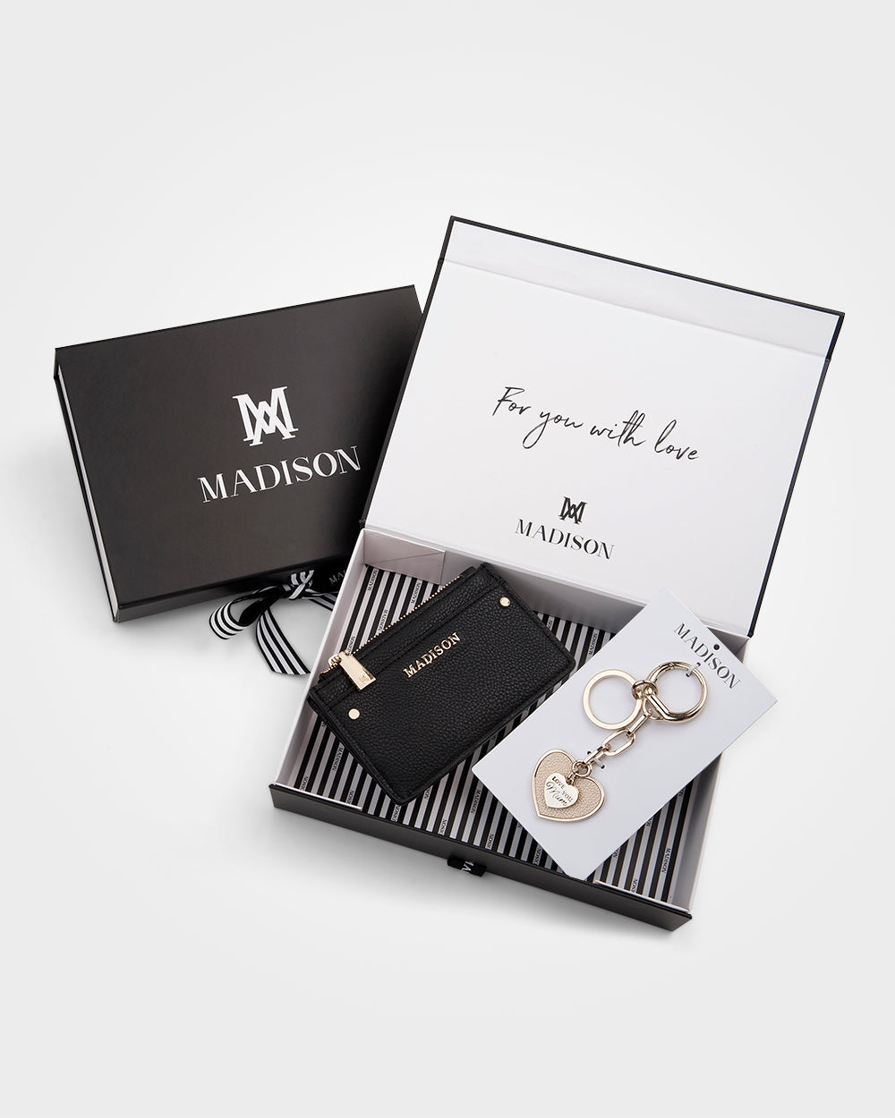 Love You Mum Heart Keychain &amp; Cardholder Wallet Giftbox-Gift-PEROZ Accessories