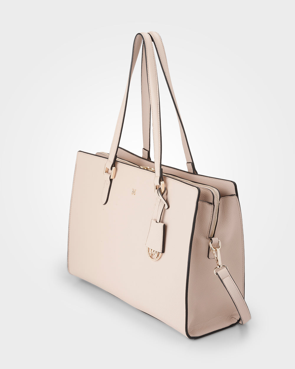 Sheree Laptop Tote Work Bag With Crossbody Strap-Handbags-PEROZ Accessories