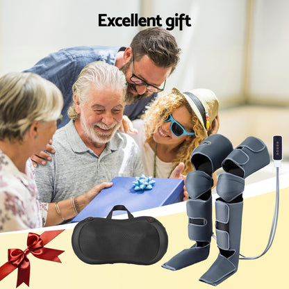 Livemor Leg Foot Massager Air Compression With Back Neck Massager Heat-Health &amp; Beauty > Massage &amp; Relaxation > Massagers-PEROZ Accessories