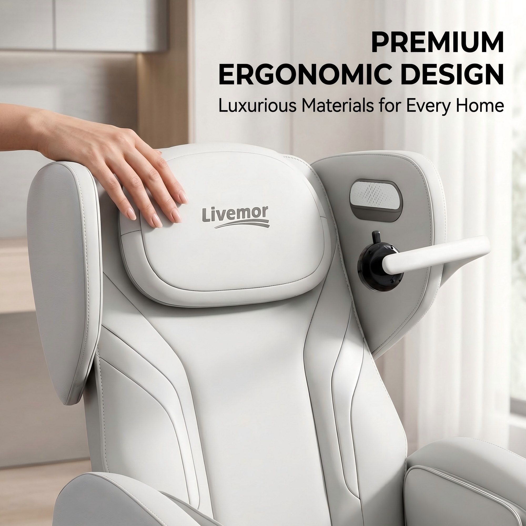 Livemor Massage Chair Electric Vibration Recliner Chair ZENO-Furniture > Bar Stools &amp; Chairs > Massage Chairs-PEROZ Accessories