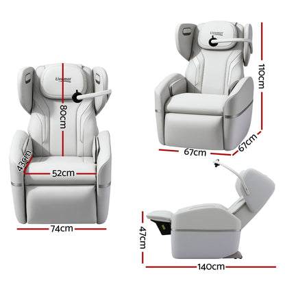 Livemor Massage Chair Electric Vibration Recliner Chair ZENO-Furniture > Bar Stools &amp; Chairs > Massage Chairs-PEROZ Accessories