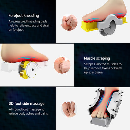 Livemor Full Back Massage Seat Cushion Heating With Kneading Foot Massagers-Health &amp; Beauty > Massage &amp; Relaxation > Massagers-PEROZ Accessories