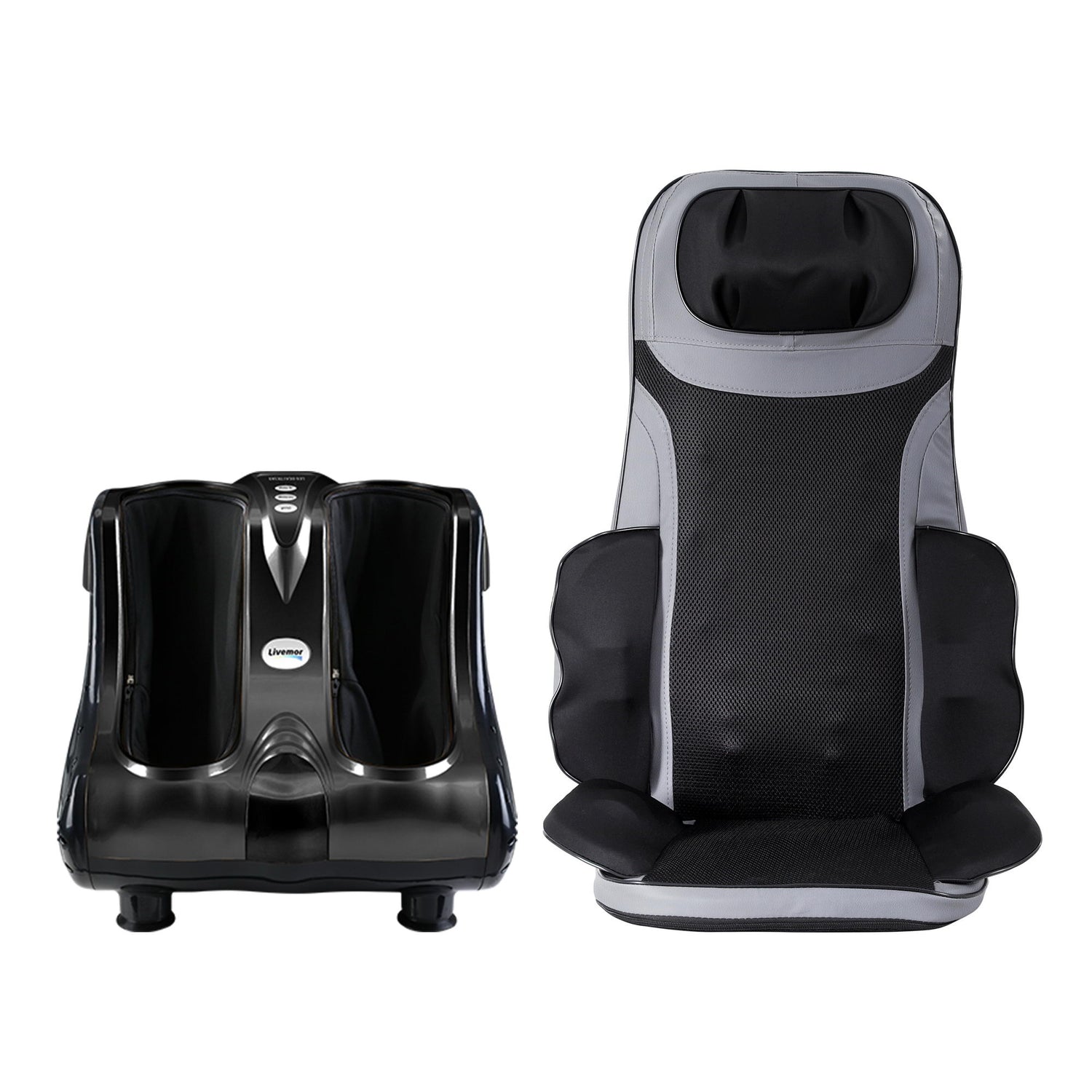 Livemor Massage Cushion Heating Massage Seats With Calf Foot Massager-Health &amp; Beauty > Massage &amp; Relaxation > Massagers-PEROZ Accessories