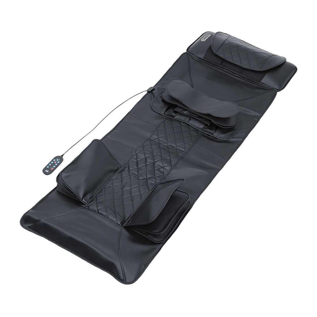 Livemor Massage Mat Heated Kneading Neck Massager Lumbar Airbag Stretch-Health &amp; Beauty > Massage &amp; Relaxation > Massagers-PEROZ Accessories