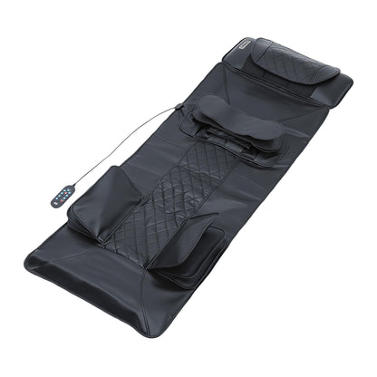 Livemor Massage Mat Heated Kneading Neck Massager Lumbar Airbag Stretch-Health &amp; Beauty > Massage &amp; Relaxation > Massagers-PEROZ Accessories