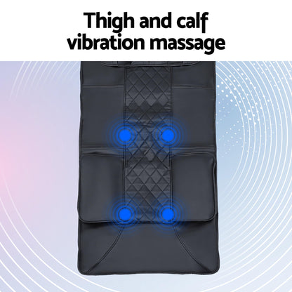 Livemor Massage Mat Heated Kneading Neck Massager Lumbar Airbag Stretch-Health &amp; Beauty > Massage &amp; Relaxation > Massagers-PEROZ Accessories