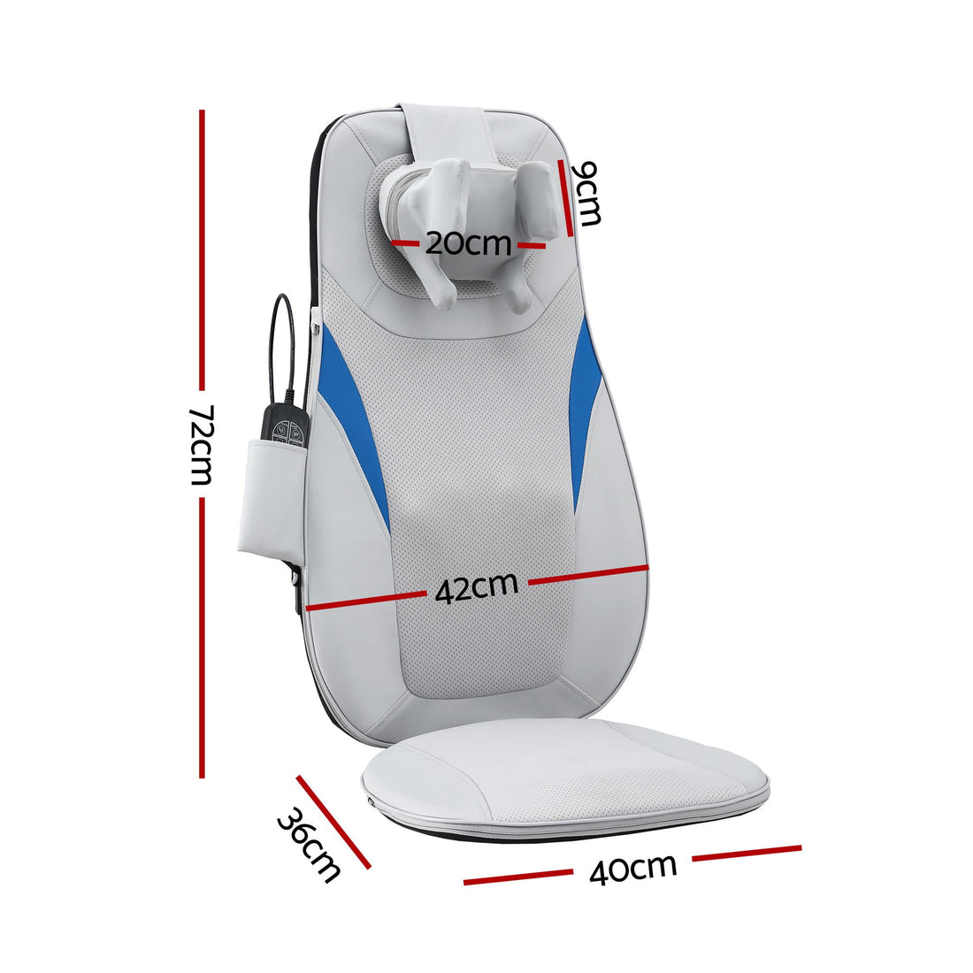 Livemor Full Back Massage Cushion 3D Kneading Heating Massage Seats-Health &amp; Beauty > Massage &amp; Relaxation > Massagers-PEROZ Accessories