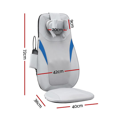 Livemor Full Back Massage Cushion 3D Kneading Heating Massage Seats-Health &amp; Beauty > Massage &amp; Relaxation > Massagers-PEROZ Accessories