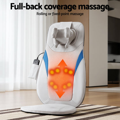 Livemor Full Back Massage Cushion 3D Kneading Heating Massage Seats-Health &amp; Beauty > Massage &amp; Relaxation > Massagers-PEROZ Accessories