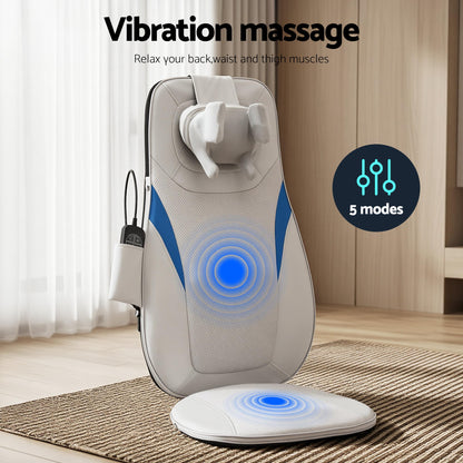 Livemor Full Back Massage Cushion 3D Kneading Heating Massage Seats-Health &amp; Beauty > Massage &amp; Relaxation > Massagers-PEROZ Accessories