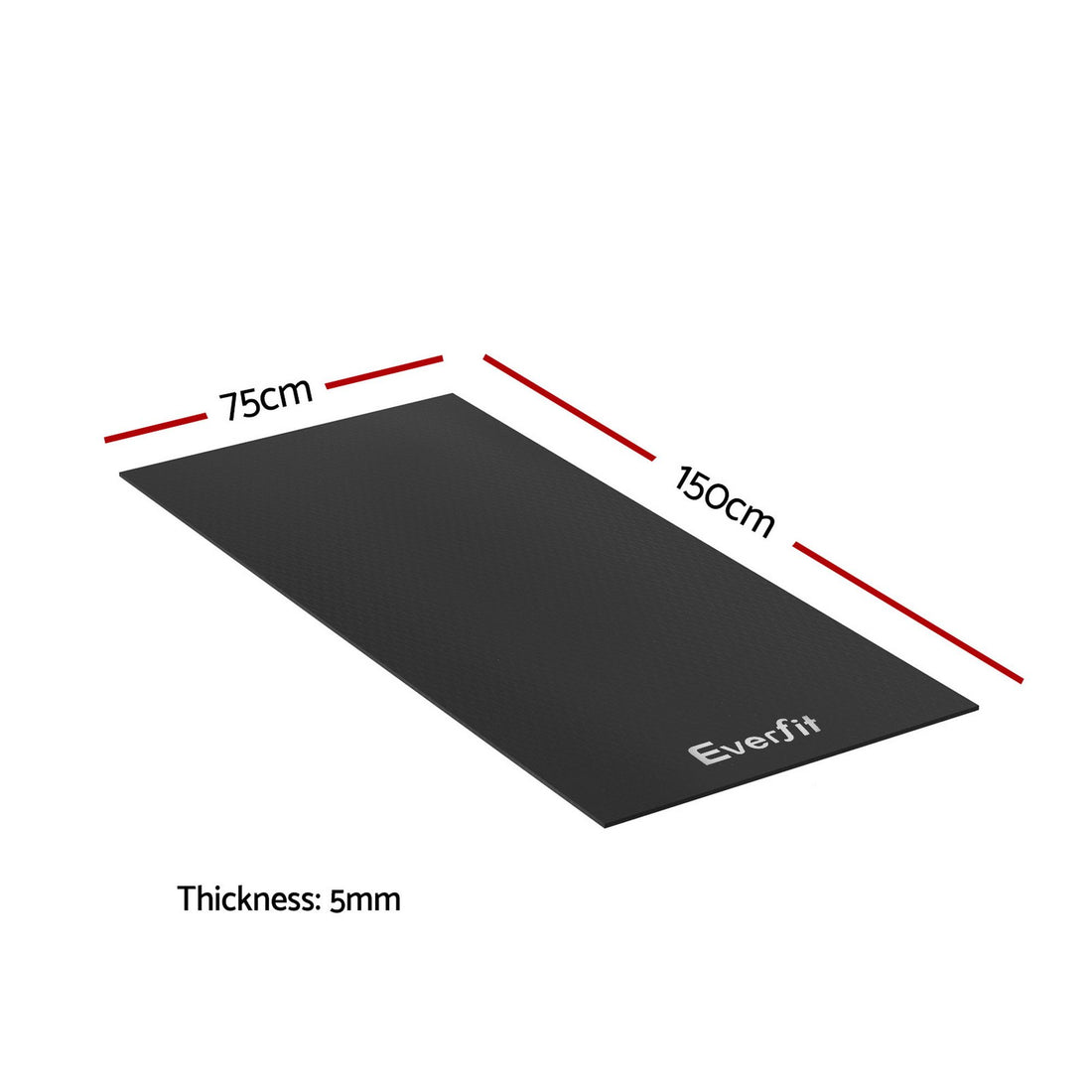 Everfit Exercise Equipment Mat Treadmill Floor Rug Home Gym Fitness Yoga 1.5M-Sports &amp; Fitness > Exercise, Gym &amp; Fitness > Gym Mats-PEROZ Accessories